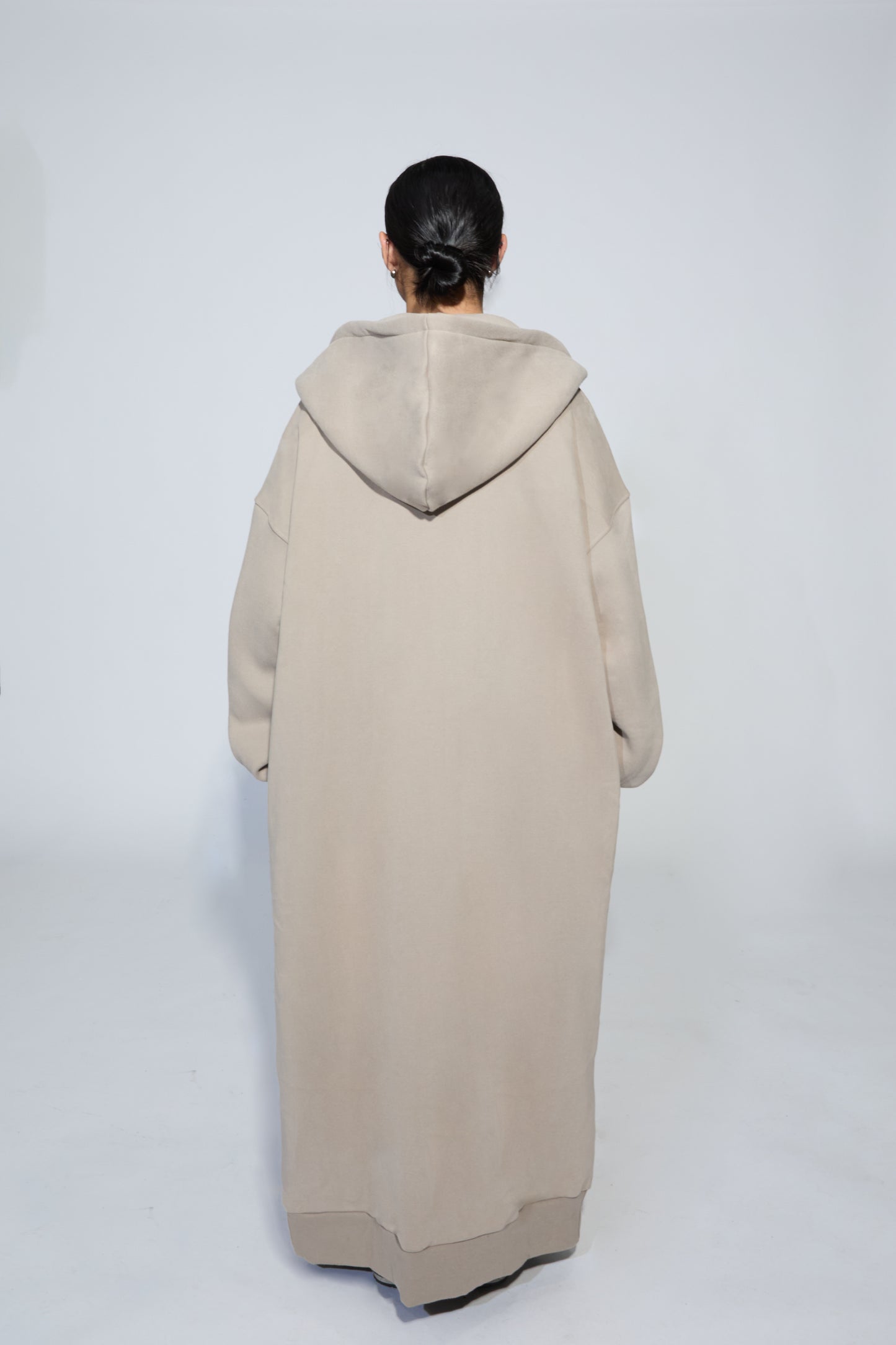 [Pre-Order] Maxi Hooded Coat - Greige