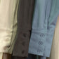 Linen Button-Up Shirt - Sandy Beige